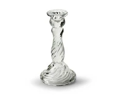 Stiklinė žvakidė CASPAR, baltos spalvos, 9 x 16 cm, 1 vnt