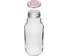 Stikliniai buteliai su metal. dangteliu Twist Off Browin 330ml/Ø43mm/6vnt.