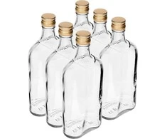 Stiklinis butelis su dangčiu Browin 500ml/6vnt.