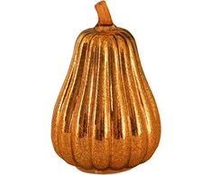 Stiklinis dekoras su LED Moliūgas Gold Pear Luxform 3xAAA/bat.nėra komp. aukso spalvos