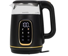 Stiklinis elektrinis virdulys temperatūros reguliatorius LED 1.7L 2200W Avenído AV 1309