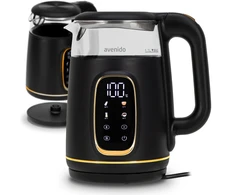 Stiklinis elektrinis virdulys temperatūros reguliatorius LED 1.7L 2200W Avenído AV 1309