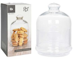 Mondex Stiklinis indas produktams laikyti su gaubtu, 14 x 18 cm