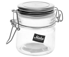 Stiklinis indas su dangčiu maistui laikyti Maku 100ml