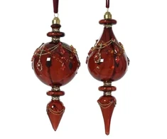 None Christmas Tree toy Decoris Vintage. red. glass