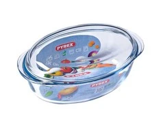 Stiklinis kepimo indas su dangčiu Sleeve PYREX Classic 4L/33x12.8cm ovalinis