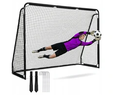 Bipohome Xboost Stiprūs futbolo vartai 300x200 cm - Juodi