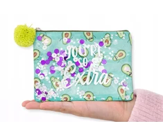STNUX COSMETIC BAG AVOCADO avokado ŽALIAS KELIONIŲ KREPŠELIS KOSMETIKAI