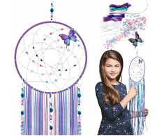 Stnux MACRAME DREAMCATCHER BUTTERFLY KŪRYBINIS RINKINYS DIY DREAMCATCHER DOVANA