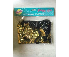 Stnux Torebka cekinowa złoto-juoda