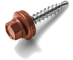 Stoginiai savisriegiai, ZN su tarpine, 4,8 x 28 mm, RAL 3011, 20 vnt.