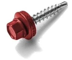Stoginiai savisriegiai, ZN su tarpine, 4,8 x 28 mm, RAL 3011, 20 vnt.