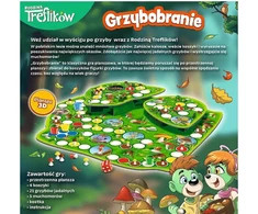 Trefl STOLO ŽAIDIMAI GRYBŲ SKINKIMAS KURIA ŠEIMOS KUBUS