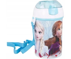 Stor Bidonas su šiaudeliu "frozen" 450ml, su dirželiu