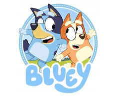 Stor Bluey maisto dėžutė su skyreliais vaikams į mokyklą