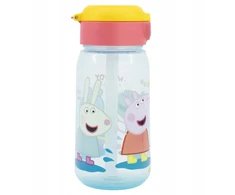 Stor Buteliukas Bidon ŚWINKA PEPPA Niekapek na Przycisk do Przedszkola 510ml