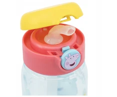 Stor Buteliukas Bidon ŚWINKA PEPPA Niekapek na Przycisk do Przedszkola 510ml