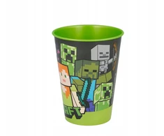 Stor Minecraft puodelis Plastikinis puodelis 260 ml vaikams, atliekant įvairias užduotis