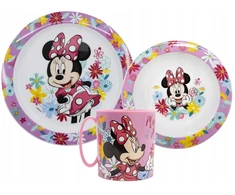 Stor MINNIE MOUSE 3in1 mikrobangų pusryčių rinkinys, puodelis 265 ml
