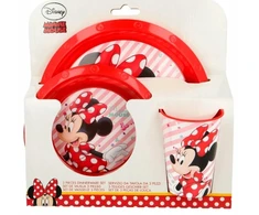Stor MINNIE MOUSE Dubenėlio lėkštės ir puodelių rinkinys