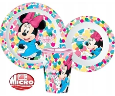 Stor Minnie Mouse vakarienės rinkinys su pusryčių patiekalais