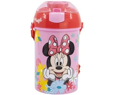 Stor Minnie Pelėda Gėrimo Buteliukas su Šiaudeliu 450ml