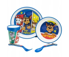 Stor PAW PATROL neslidi mikrobangų krosnelė VAKARIENĖ pusryčių rinkinys 5in1