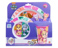 Stor PAW Paw Patrol pietų rinkinys, pusryčių indai ir stalo įrankiai vaikui SKYE