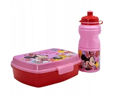 Stor PIETŲ DĖŽĖS RINKINYS MINNIE MOUSE BUTELAS + DĖŽUTĖ