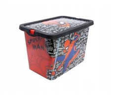 Stor Plastová úložná krabička Spiderman - víko na zacvaknutí, 7 l, 03394