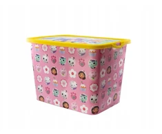 Stor Plastový úložný box Gabby's Dollhouse - víko na zacvaknutí, 23 l, 02456