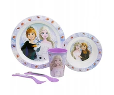 Stor Rinkinys naczyń FROZEN Kraina Lodu obiadowy FROZEN kubek talerz miska sztućce