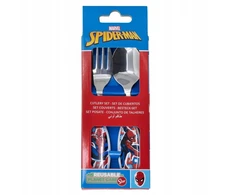 Stor SPIDERMAN VAIKŲ STALIO ĮRANKIAI NERŪDIJANČIO PLIENO BPA Šaukšto šakutė BE BPA