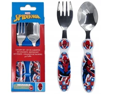 Stor SPIDERMAN VAIKŲ STALIO ĮRANKIAI NERŪDIJANČIO PLIENO BPA Šaukšto šakutė BE BPA