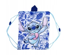 Disney Stitch - Drawstring Backpack/School Bag (30 x 25 cm)