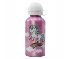 Stor Vaikų gertuvė - Vienaragis - 400ml - Aliuminis - Saugus kamštelis - Burnos antgalis