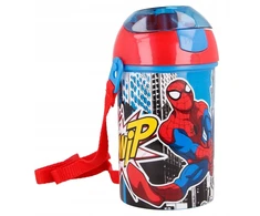 Stor Vandens gertuvė su šiaudeliu Spider-man 450ml, su dirželiu