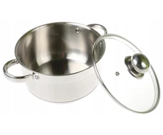 STORDAS Plieninis PUODAS 9x DUGNIS su DANGIU 3,5L 20cm INDUKCINĖS dujos 9305