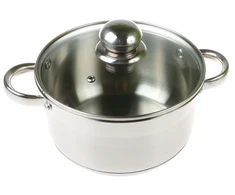STORDAS Plieninis PUODAS 9x DUGNIS su DANGIU 3,5L 20cm INDUKCINĖS dujos 9305