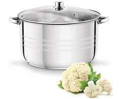 STRAIGHT POT II Plieninis indukcinis gastronominis dangtis DIDELIS Tadar 23,5 L