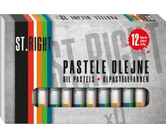 St.Right Aliejinės pastelės "bambino", 12 spalvų