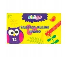 "Strigo" didelės aliejinės pastelės 12 spalvų