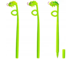 Strigo Kameleon Gel Pen - Mėlyna Ink, Žalias Body, 1 pc