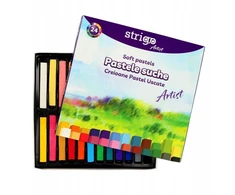 Strigo sausų pastelinių kreidelių rinkinys, 24 spalvos