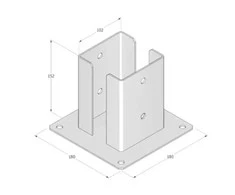 Stulpelių pagrindas Grundline 102x150x2.5mm