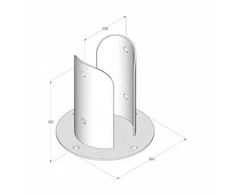 Stulpelių pagrindas Grundline 102x180x2.5mm