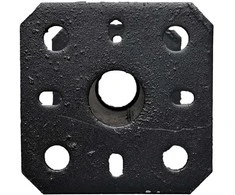 Stulpelių pagrindas Grundline 80x80x100x5mm juodas