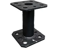 Stulpelių pagrindas Grundline 80x80x100x5mm juodas