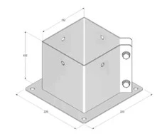 Stulpelių pagrindas PSPA 150 Grundline 152x150x2mm