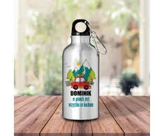 Style Couture BUTELIS 400 ml turistinė dovana I LOVE MOUNTAINS YOUR NAME NAUTRA Patterns